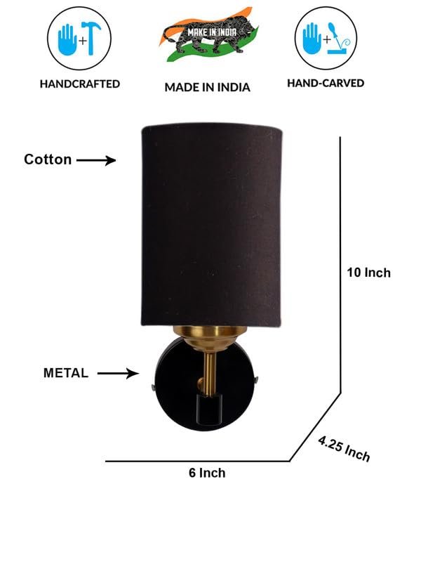 Multicolor Wall Lamp | Elegant Cotton Design | Stylish Ambient Light for Home, Office, Living Room, Bedroom, Hallway | Modern Decorative Wall Sconce - Model VX84