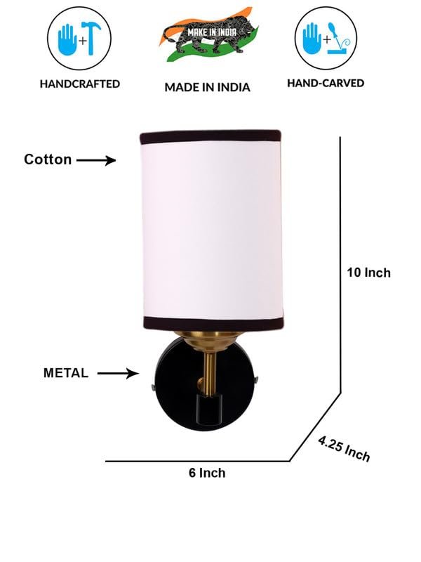 Multicolor Wall Lamp | Elegant Jute Material | Stylish Ambient Light for Home, Office, Living Room, Bedroom, Hallway | Modern Decorative Wall Sconce - Model VX88