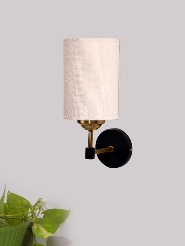 Multicolor Wall Lamp | Elegant Jute Material | Stylish Ambient Light for Home, Office, Living Room, Bedroom, Hallway | Modern Decorative Wall Sconce - Model VX90