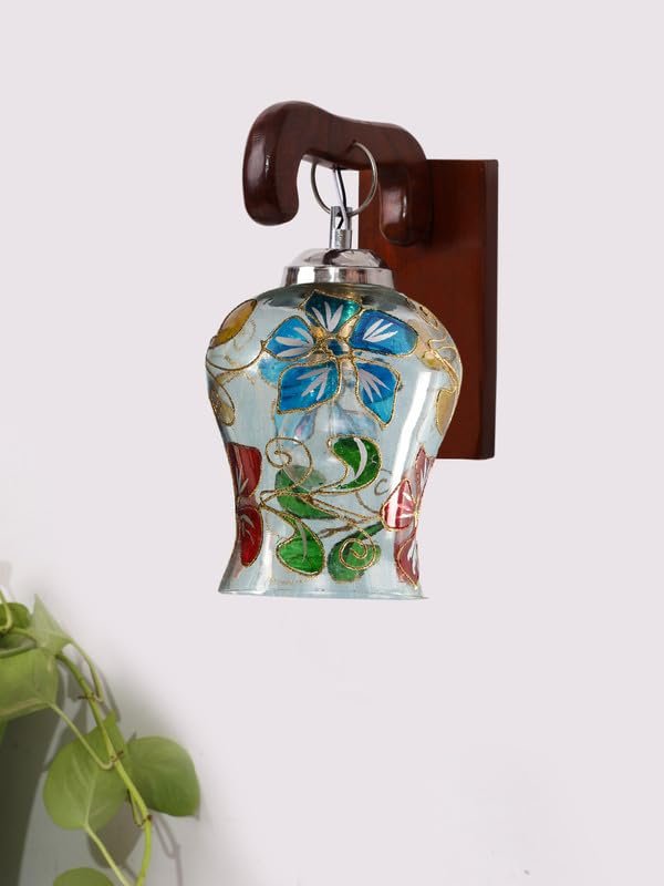 Multicolor Wall Lamp | Elegant Wood Design | Stylish Ambient Light for Home, Office, Living Room, Bedroom, Hallway | Modern Decorative Wall Sconce - Model WD09