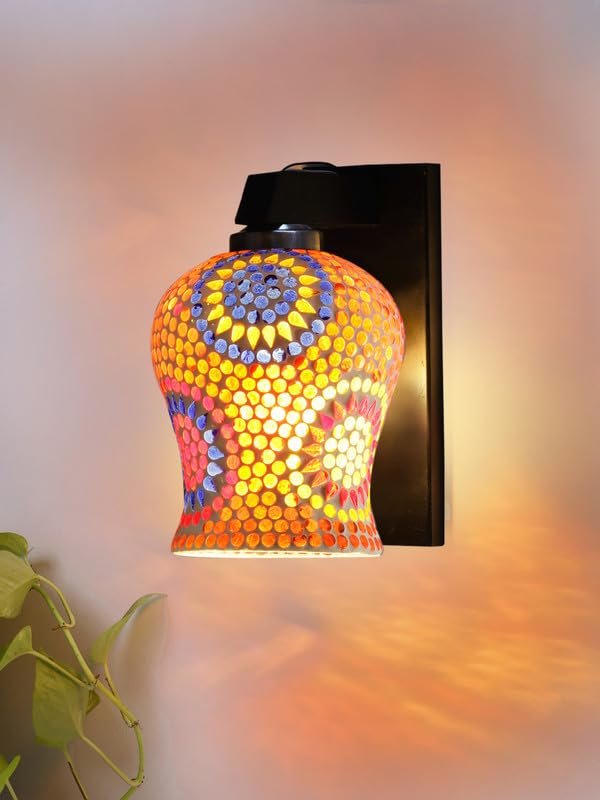 Multicolor Wall Lamp | Elegant Wood Design | Stylish Ambient Light for Home, Office, Living Room, Bedroom, Hallway | Modern Decorative Wall Sconce - Model WD107