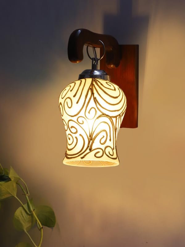 Multicolor Wall Lamp | Elegant Wood Design | Stylish Ambient Light for Home, Office, Living Room, Bedroom, Hallway | Modern Decorative Wall Sconce - Model WD10