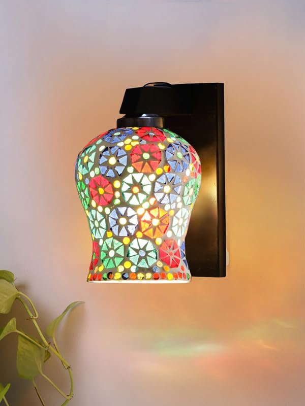 Multicolor Wall Lamp | Elegant Wood Design | Stylish Ambient Light for Home, Office, Living Room, Bedroom, Hallway | Modern Decorative Wall Sconce - Model WD110