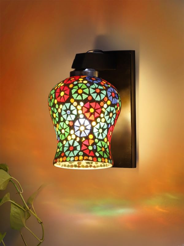Multicolor Wall Lamp | Elegant Wood Design | Stylish Ambient Light for Home, Office, Living Room, Bedroom, Hallway | Modern Decorative Wall Sconce - Model WD110