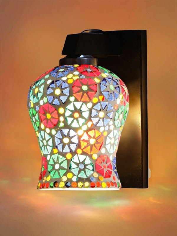 Multicolor Wall Lamp | Elegant Wood Design | Stylish Ambient Light for Home, Office, Living Room, Bedroom, Hallway | Modern Decorative Wall Sconce - Model WD110