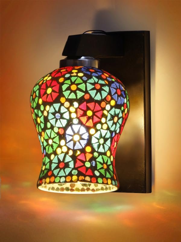 Multicolor Wall Lamp | Elegant Wood Design | Stylish Ambient Light for Home, Office, Living Room, Bedroom, Hallway | Modern Decorative Wall Sconce - Model WD110
