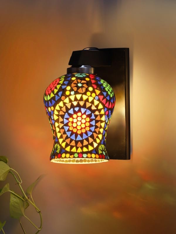 Multicolor Wall Lamp | Elegant Wood Design | Stylish Ambient Light for Home, Office, Living Room, Bedroom, Hallway | Modern Decorative Wall Sconce - Model WD111