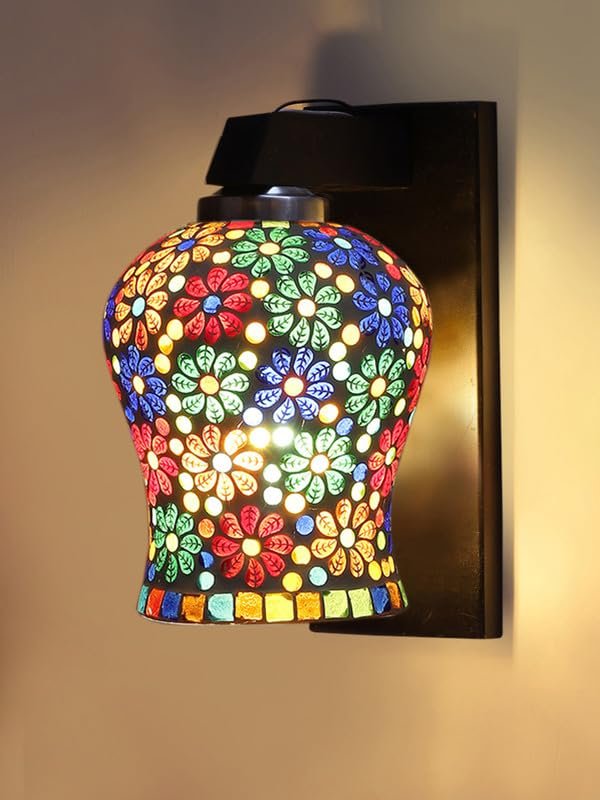Multicolor Wall Lamp | Elegant Wood Design | Stylish Ambient Light for Home, Office, Living Room, Bedroom, Hallway | Modern Decorative Wall Sconce - Model WD113