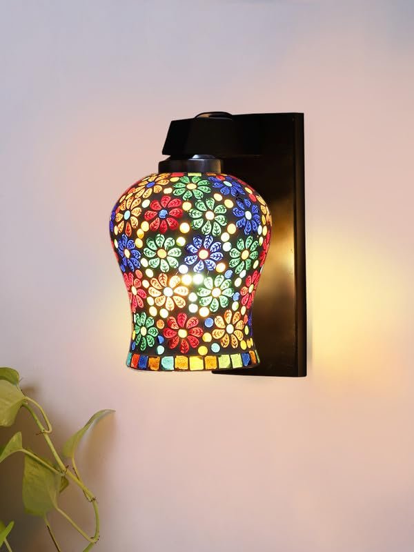 Multicolor Wall Lamp | Elegant Wood Design | Stylish Ambient Light for Home, Office, Living Room, Bedroom, Hallway | Modern Decorative Wall Sconce - Model WD113