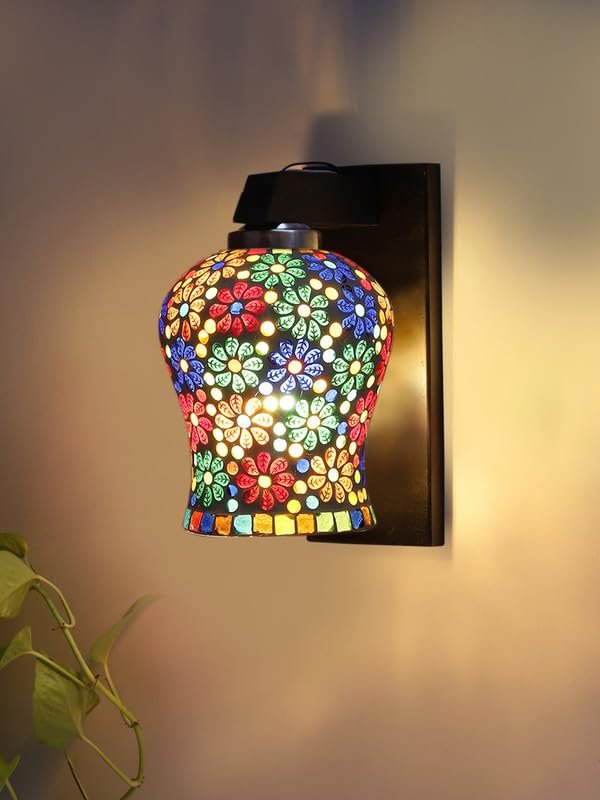 Multicolor Wall Lamp | Elegant Wood Design | Stylish Ambient Light for Home, Office, Living Room, Bedroom, Hallway | Modern Decorative Wall Sconce - Model WD113