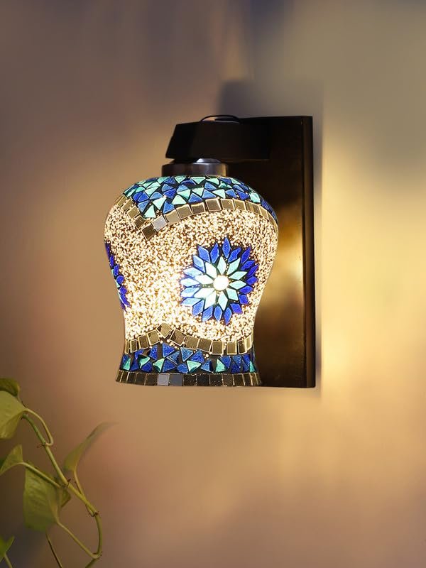 Multicolor Wall Lamp | Elegant Wood Design | Stylish Ambient Light for Home, Office, Living Room, Bedroom, Hallway | Modern Decorative Wall Sconce - Model WD114