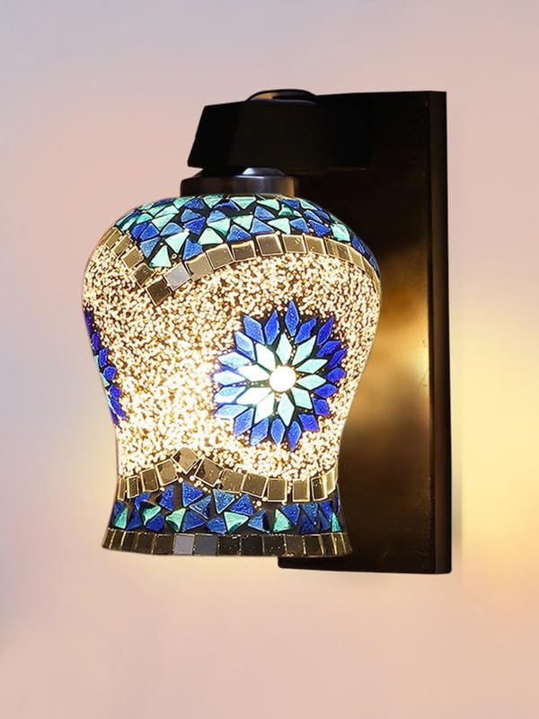Multicolor Wall Lamp | Elegant Wood Design | Stylish Ambient Light for Home, Office, Living Room, Bedroom, Hallway | Modern Decorative Wall Sconce - Model WD114