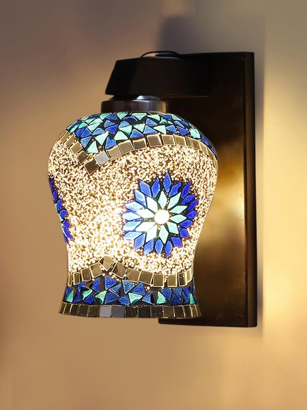 Multicolor Wall Lamp | Elegant Wood Design | Stylish Ambient Light for Home, Office, Living Room, Bedroom, Hallway | Modern Decorative Wall Sconce - Model WD114