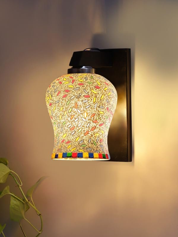 Multicolor Wall Lamp | Elegant Wood Design | Stylish Ambient Light for Home, Office, Living Room, Bedroom, Hallway | Modern Decorative Wall Sconce - Model WD116