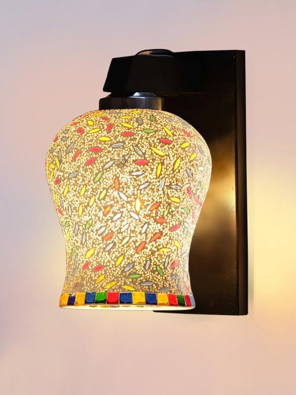 Multicolor Wall Lamp | Elegant Wood Design | Stylish Ambient Light for Home, Office, Living Room, Bedroom, Hallway | Modern Decorative Wall Sconce - Model WD116