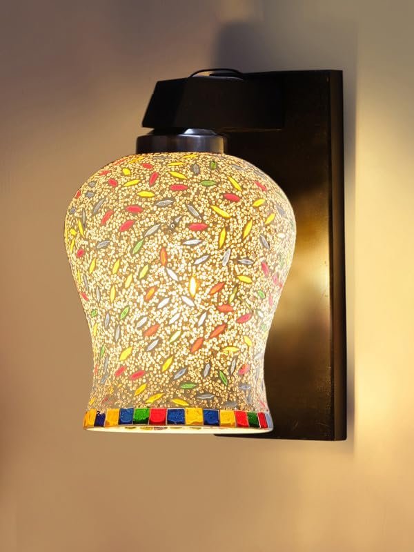 Multicolor Wall Lamp | Elegant Wood Design | Stylish Ambient Light for Home, Office, Living Room, Bedroom, Hallway | Modern Decorative Wall Sconce - Model WD116
