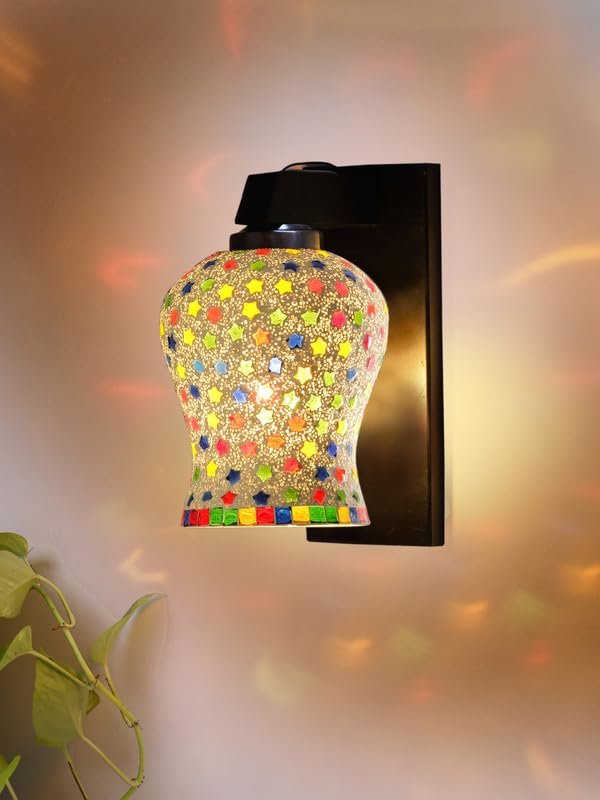 Multicolor Wall Lamp | Elegant Wood Design | Stylish Ambient Light for Home, Office, Living Room, Bedroom, Hallway | Modern Decorative Wall Sconce - Model WD117