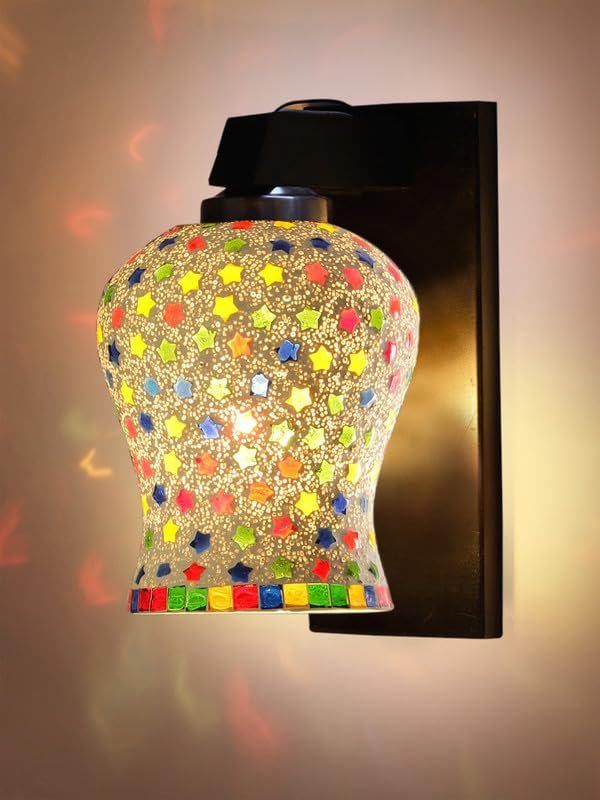 Multicolor Wall Lamp | Elegant Wood Design | Stylish Ambient Light for Home, Office, Living Room, Bedroom, Hallway | Modern Decorative Wall Sconce - Model WD117