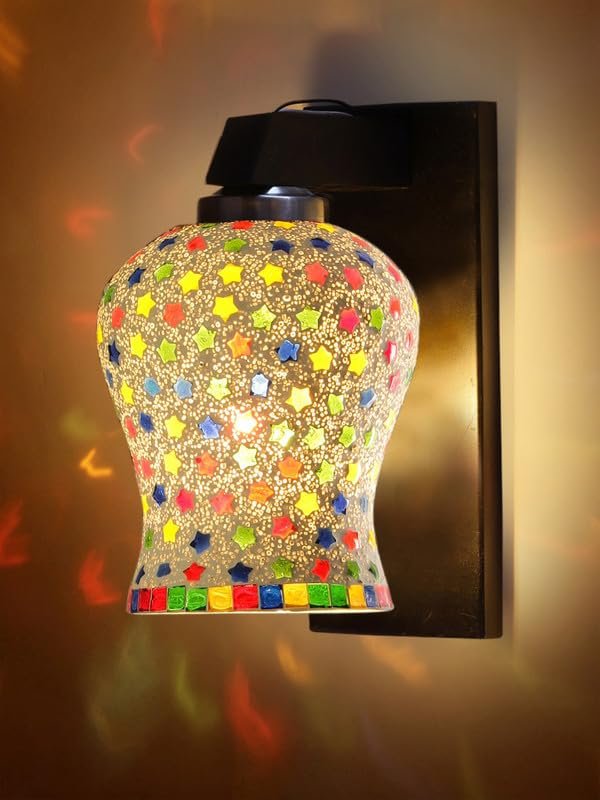 Multicolor Wall Lamp | Elegant Wood Design | Stylish Ambient Light for Home, Office, Living Room, Bedroom, Hallway | Modern Decorative Wall Sconce - Model WD117