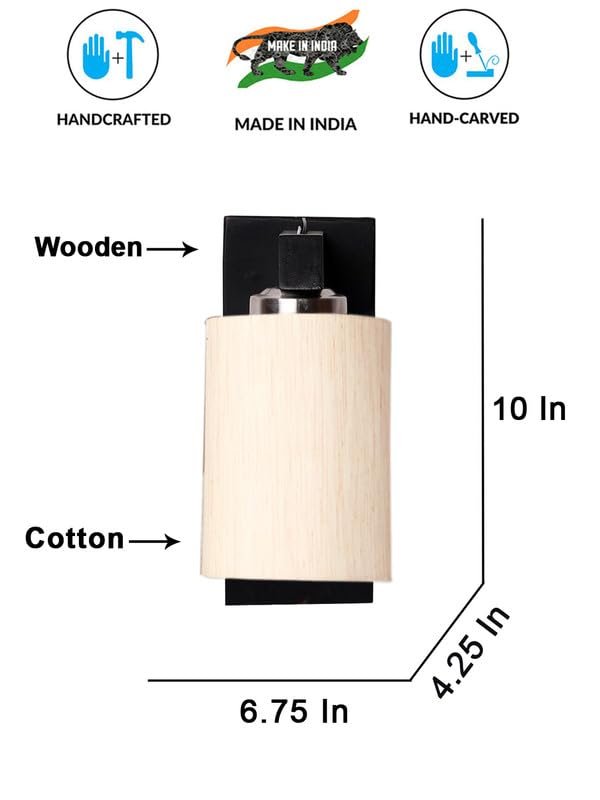 Multicolor Wall Lamp | Elegant Wood Design | Stylish Ambient Light for Home, Office, Living Room, Bedroom, Hallway | Modern Decorative Wall Sconce - Model WD118