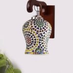 Multicolor Wall Lamp | Elegant Wood Design | Stylish Ambient Light for Home, Office, Living Room, Bedroom, Hallway | Modern Decorative Wall Sconce – Model WD12