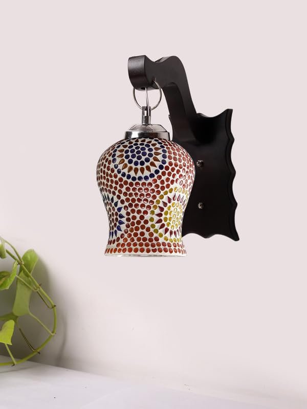 Multicolor Wall Lamp | Elegant Wood Design | Stylish Ambient Light for Home, Office, Living Room, Bedroom, Hallway | Modern Decorative Wall Sconce - Model WD41