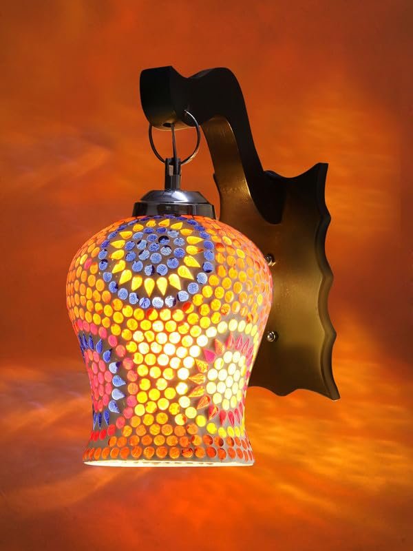 Multicolor Wall Lamp | Elegant Wood Design | Stylish Ambient Light for Home, Office, Living Room, Bedroom, Hallway | Modern Decorative Wall Sconce - Model WD41