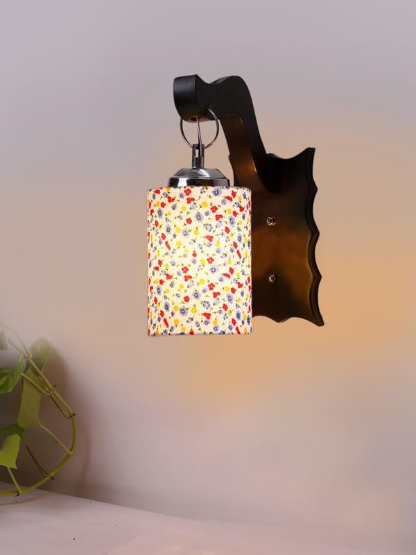 Multicolor Wall Lamp | Elegant Wood Design | Stylish Ambient Light for Home, Office, Living Room, Bedroom, Hallway | Modern Decorative Wall Sconce - Model WD66