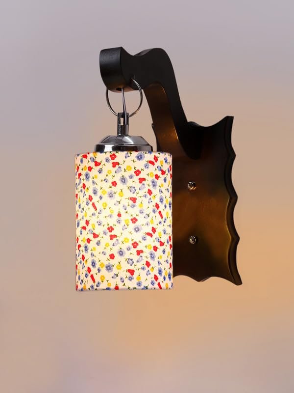 Multicolor Wall Lamp | Elegant Wood Design | Stylish Ambient Light for Home, Office, Living Room, Bedroom, Hallway | Modern Decorative Wall Sconce - Model WD66