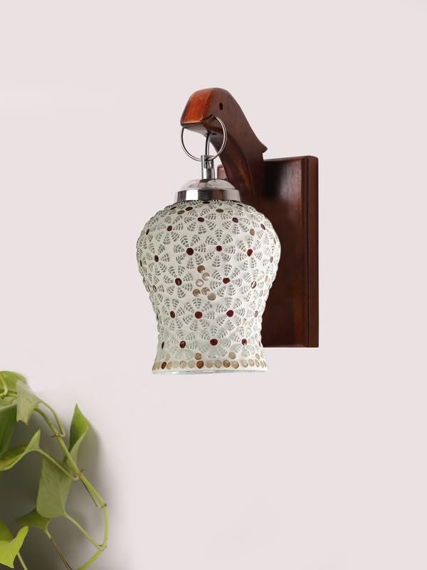 Multicolor Wall Lamp | Elegant Wood Design | Stylish Ambient Light for Home, Office, Living Room, Bedroom, Hallway | Modern Decorative Wall Sconce - Model WD67