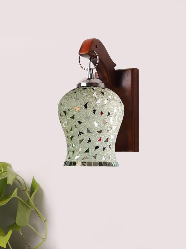 Multicolor Wall Lamp | Elegant Wood Design | Stylish Ambient Light for Home, Office, Living Room, Bedroom, Hallway | Modern Decorative Wall Sconce - Model WD69