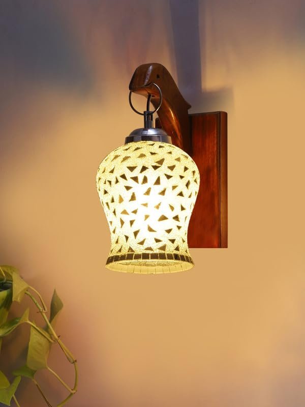 Multicolor Wall Lamp | Elegant Wood Design | Stylish Ambient Light for Home, Office, Living Room, Bedroom, Hallway | Modern Decorative Wall Sconce - Model WD69