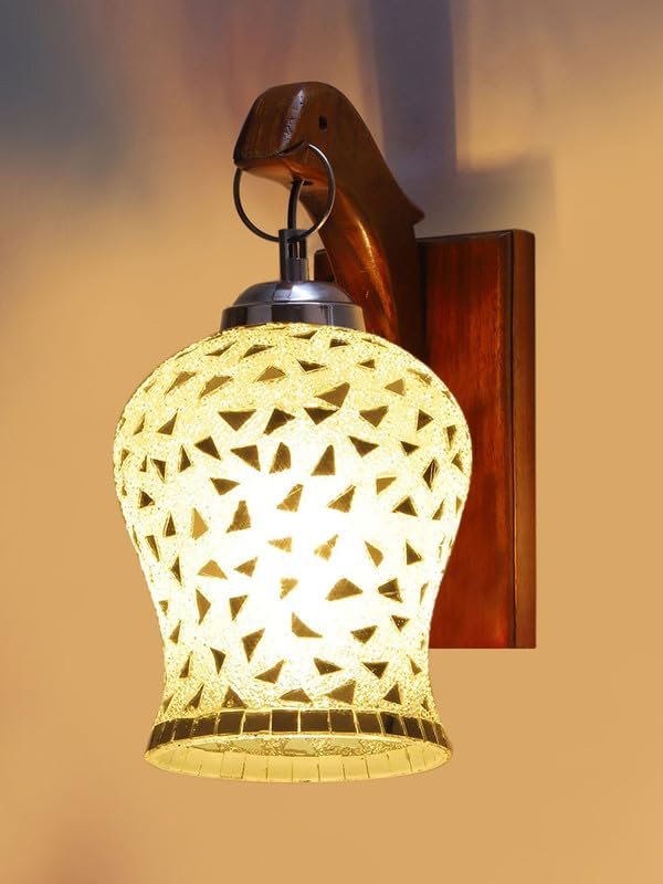 Multicolor Wall Lamp | Elegant Wood Design | Stylish Ambient Light for Home, Office, Living Room, Bedroom, Hallway | Modern Decorative Wall Sconce - Model WD69