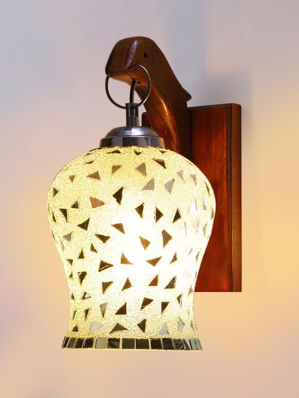 Multicolor Wall Lamp | Elegant Wood Design | Stylish Ambient Light for Home, Office, Living Room, Bedroom, Hallway | Modern Decorative Wall Sconce - Model WD69