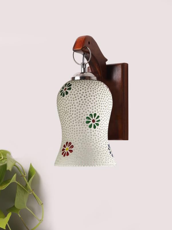 Multicolor Wall Lamp | Elegant Wood Design | Stylish Ambient Light for Home, Office, Living Room, Bedroom, Hallway | Modern Decorative Wall Sconce - Model WD73