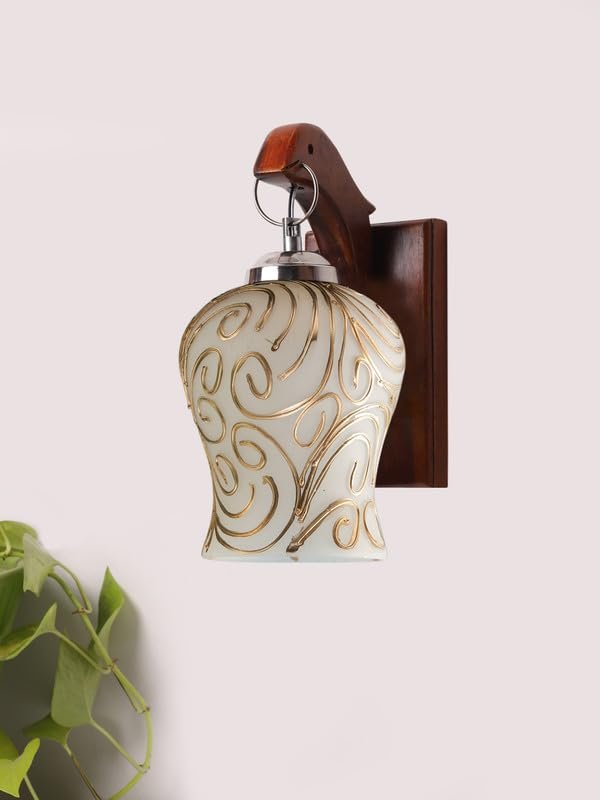 Multicolor Wall Lamp | Elegant Wood Design | Stylish Ambient Light for Home, Office, Living Room, Bedroom, Hallway | Modern Decorative Wall Sconce - Model WD76
