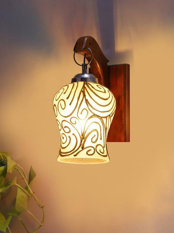 Multicolor Wall Lamp | Elegant Wood Design | Stylish Ambient Light for Home, Office, Living Room, Bedroom, Hallway | Modern Decorative Wall Sconce - Model WD76