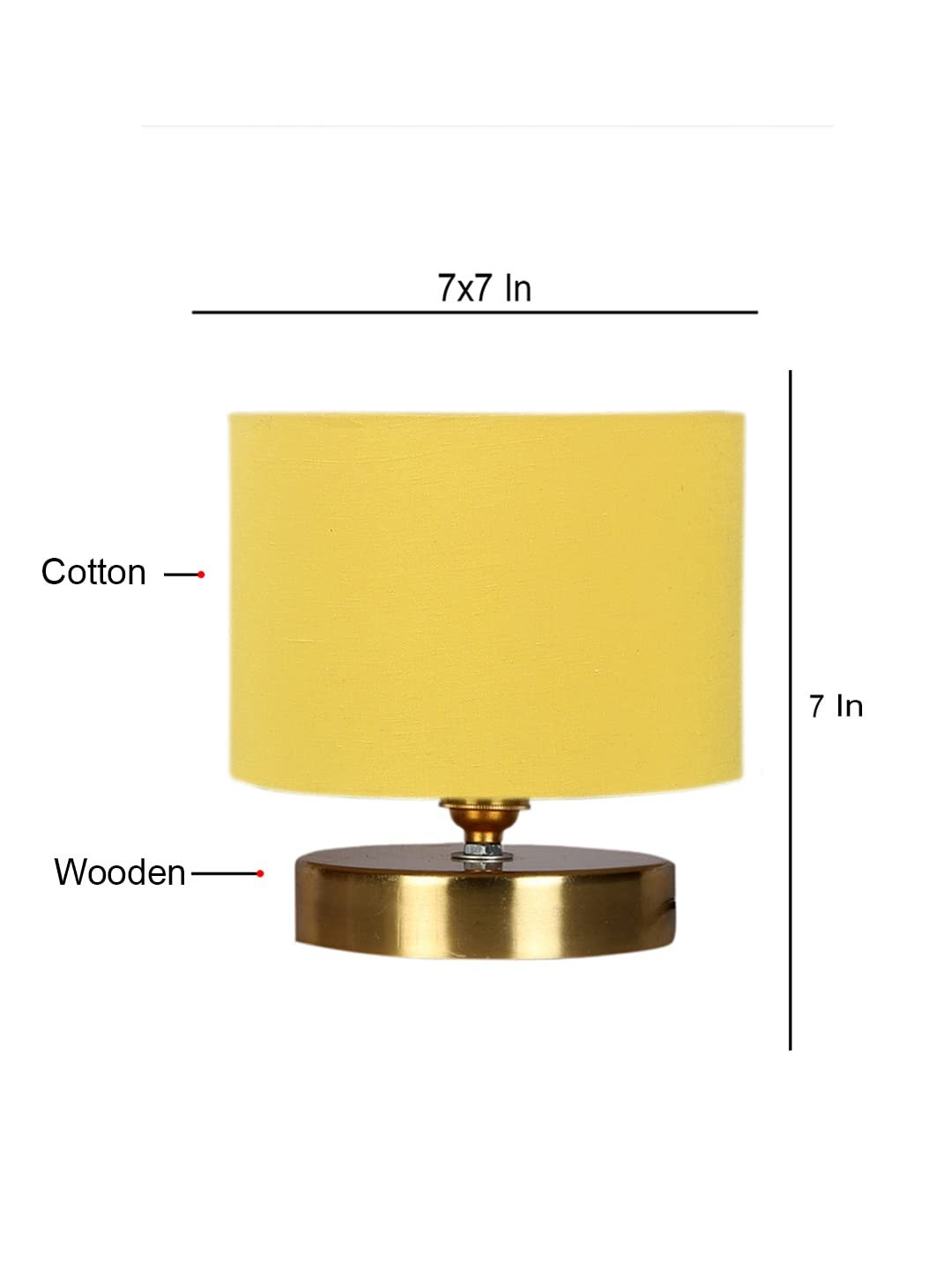 Beige Jute Table lamp with Gold Wood Base