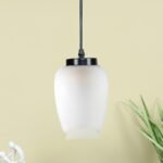 Milky Glass Hnagng Lamp