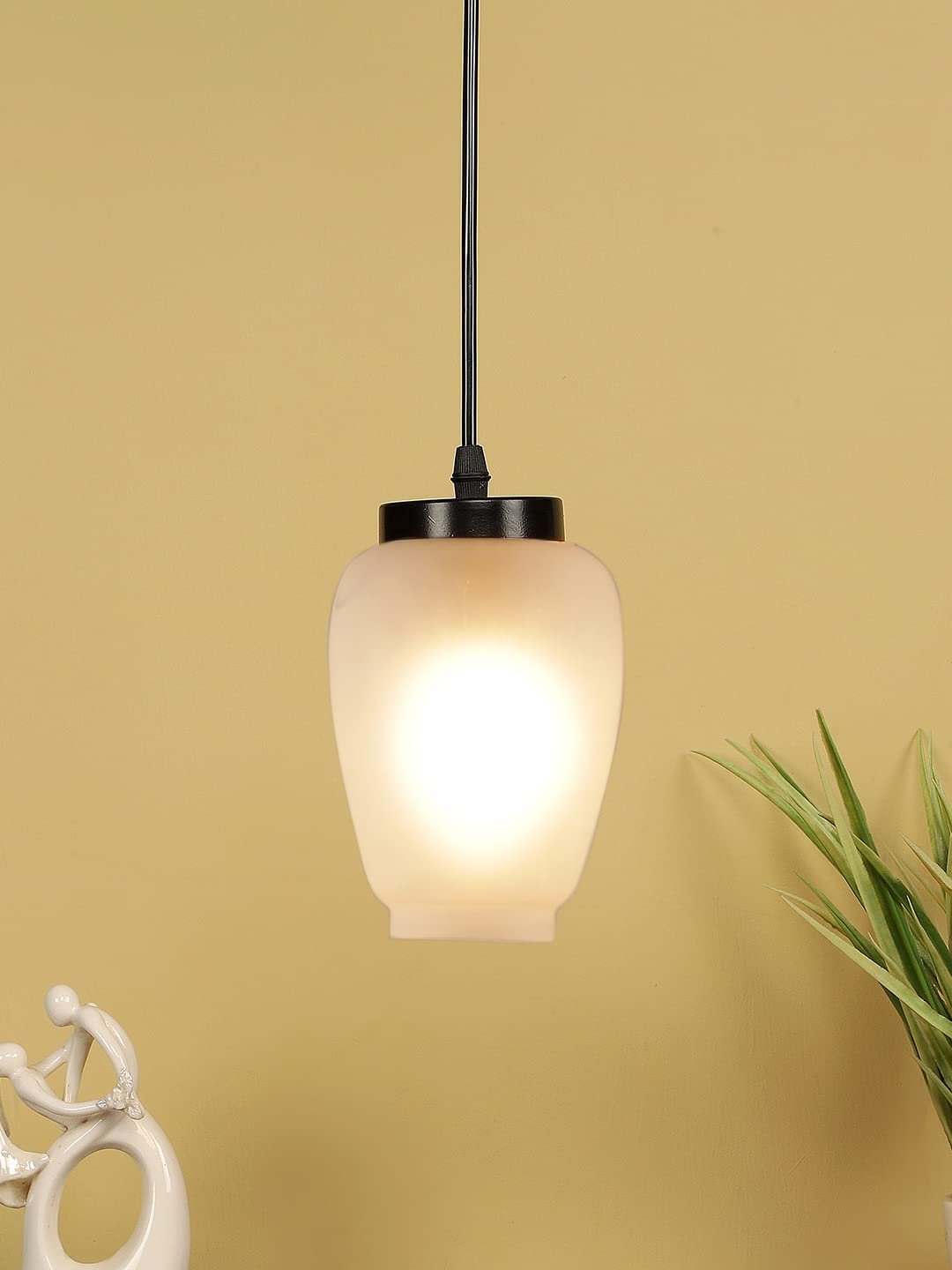 Milky Glass Hnagng Lamp