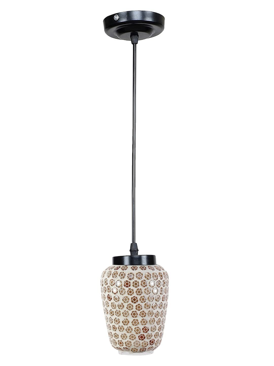 Multicolor Mosaic Glass Hanging Lamp