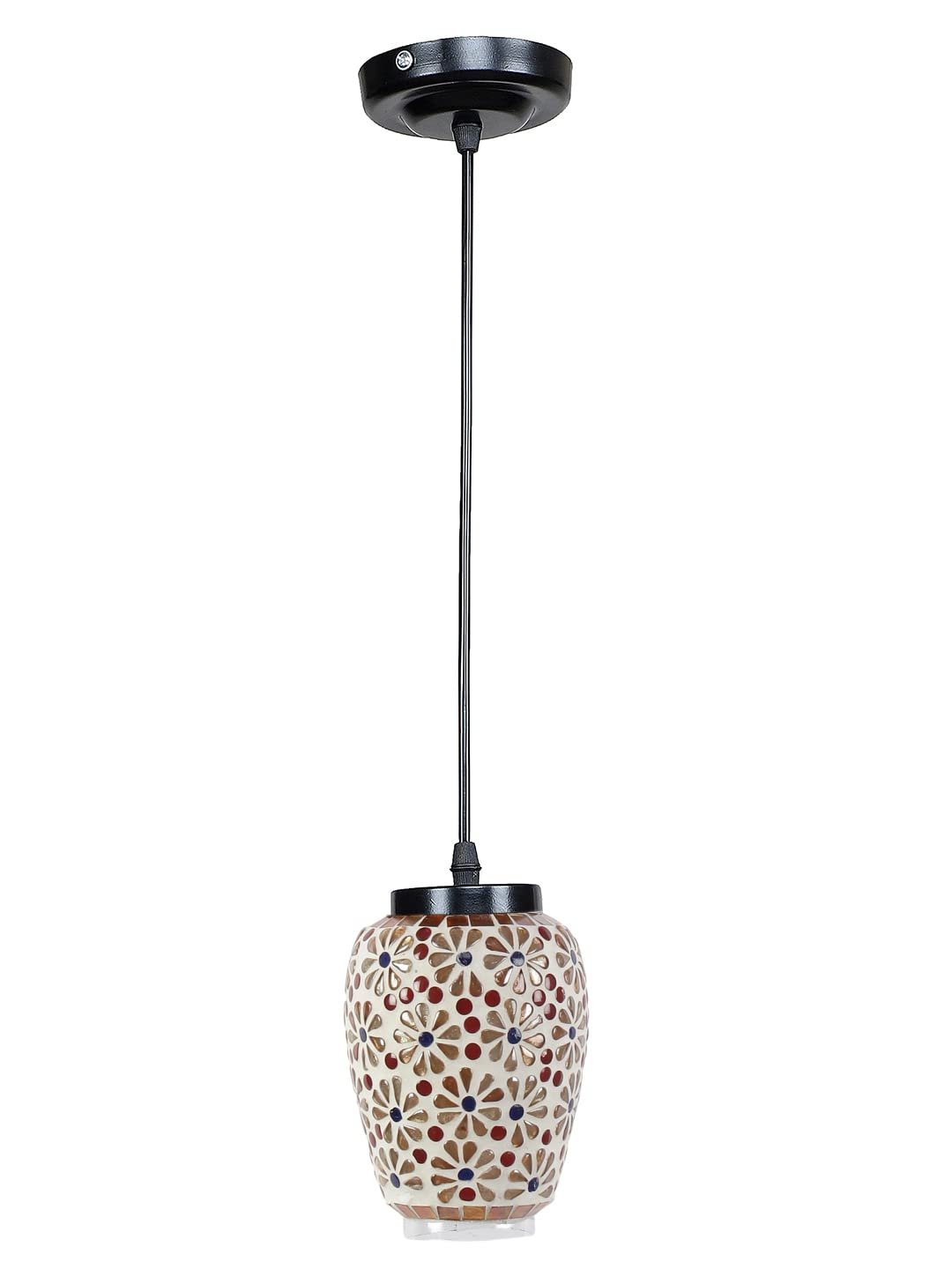 Multicolor Mosaic Glass Hanging Lamp