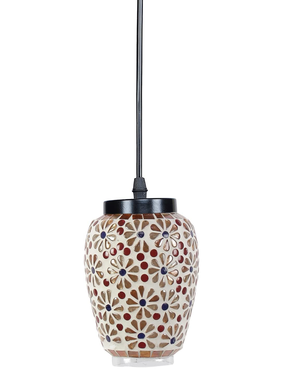 Multicolor Mosaic Glass Hanging Lamp