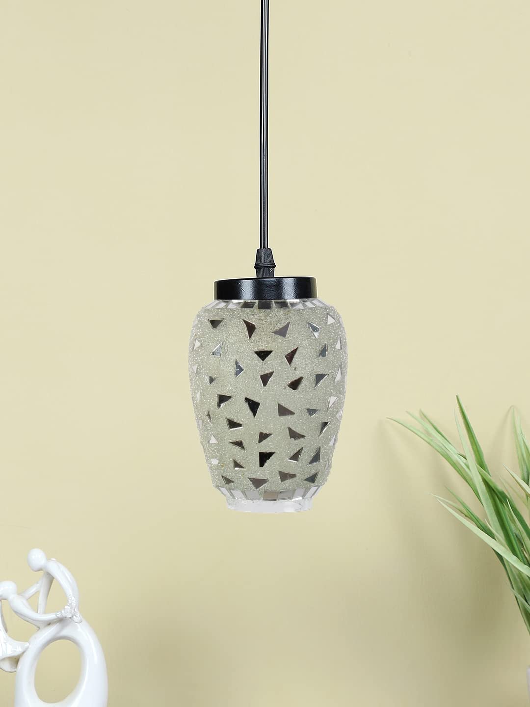 Multicolor Mosaic Glass Hanging Lamp