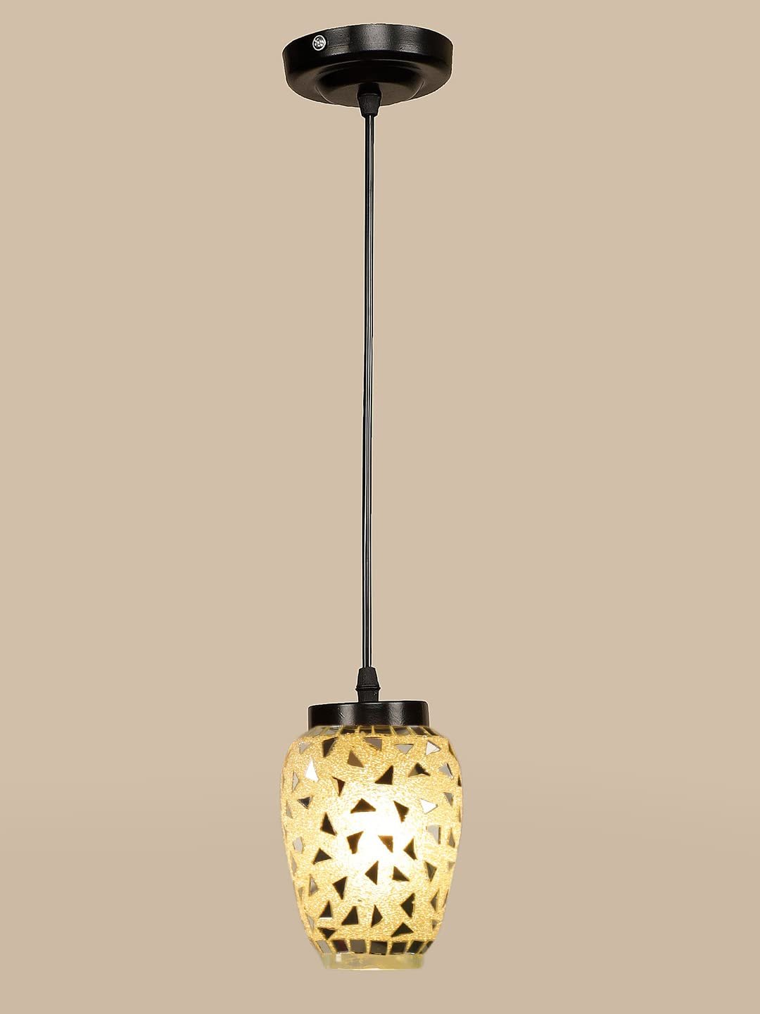 Multicolor Mosaic Glass Hanging Lamp