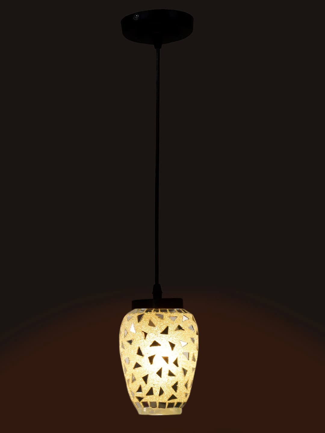 Multicolor Mosaic Glass Hanging Lamp