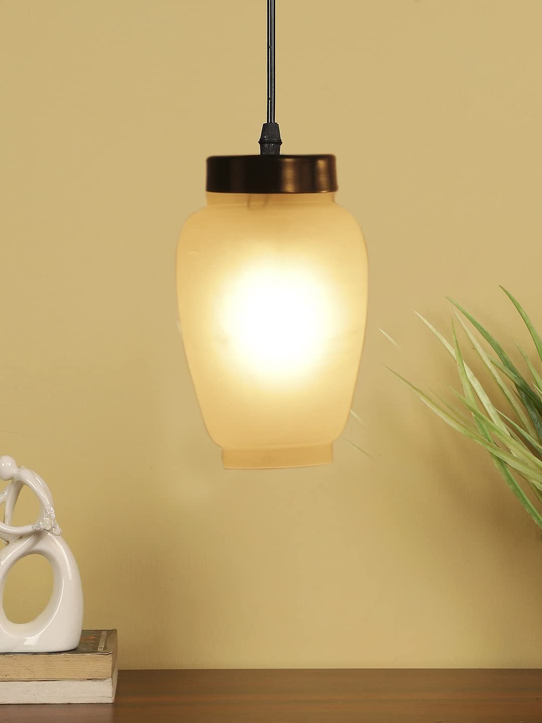 Cluster Milky Glass Hanging Lamp