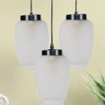 Cluster Milky Glass Hanging Lamp