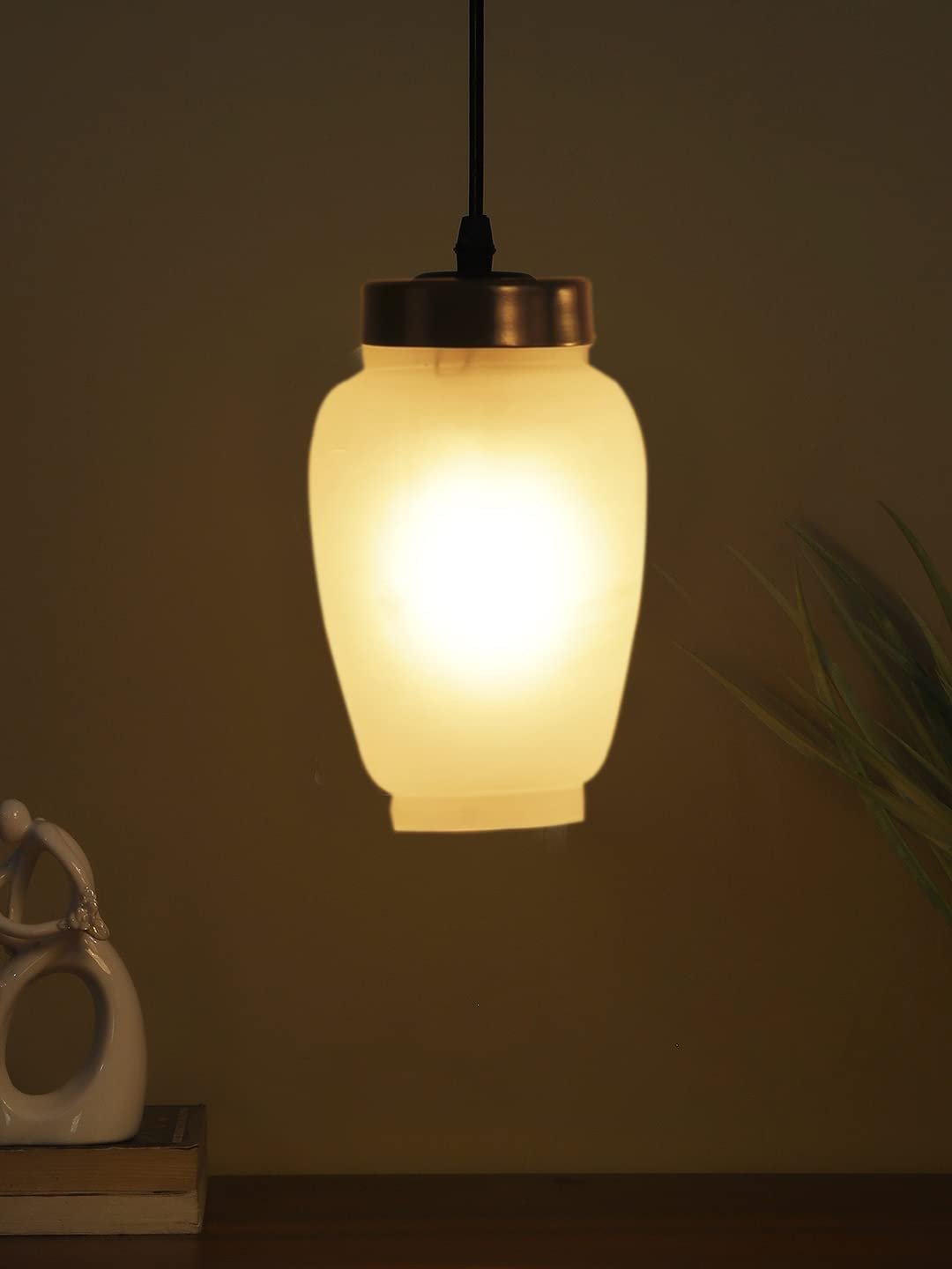 Cluster Milky Glass Hanging Lamp
