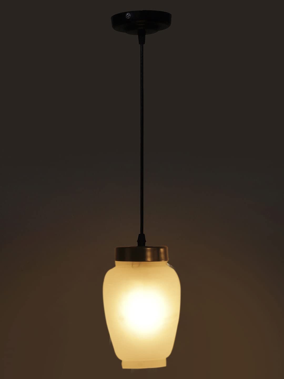 Cluster Milky Glass Hanging Lamp